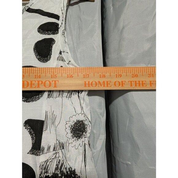 Picadilly Womens 4 Floral Tank Top Black White Abstract Print Blouse Art Pattern - Picture 4 of 6